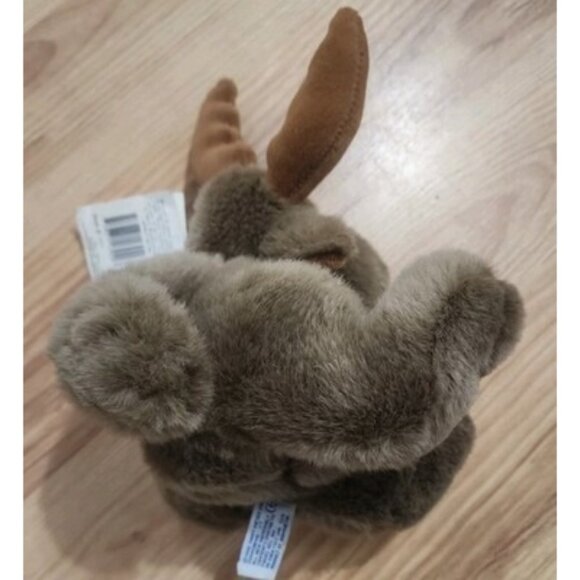 VTG Mary Meyer Stuffed Animal Brown mini foot loose Moose Plush Soft 1992 NWT - Picture 10 of 11
